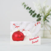 Wesołych Świąt Frohe Weihnachten in Polnisch (Stehend Vorderseite)