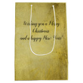 Wesołych Świąt Frohe Weihnachten in polnischem Gol Mittlere Geschenktüte (Rückseite)