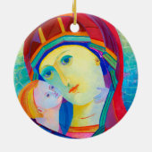 Wesołych Świąt Frohe Weihnachtsgeschenk Polnisch Keramik Ornament (Hinten)