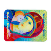 Wesołych Świąt Frohe Weihnachtsgeschenk Polnisch Magnet (Horizontal)