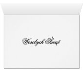 Wesolych Swiat - Frohe Weihnachtskarte (Innenansicht Horizontal (Unten))