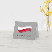 Wesołych Świąt kartka świąteczna Polnisches Weihna Karte (Gelbe Blume)