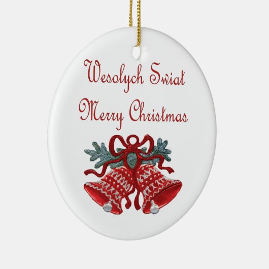 Wesolych Swiat Keramik Ornament (Rechts)