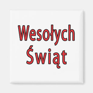 Wesolych Swiat Magnet