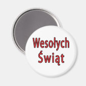 Wesolych Swiat Magnet (Vorderseite/Rückseite)