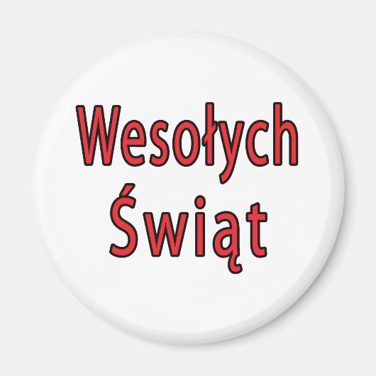 Wesolych Swiat Magnet (Vorne)