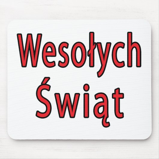 Wesolych Swiat Mousepad (Vorne)