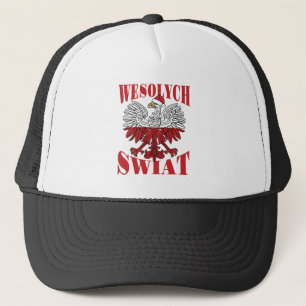 Wesolych Swiat Polnischer Weihnachtsadler Weihnach Truckerkappe
