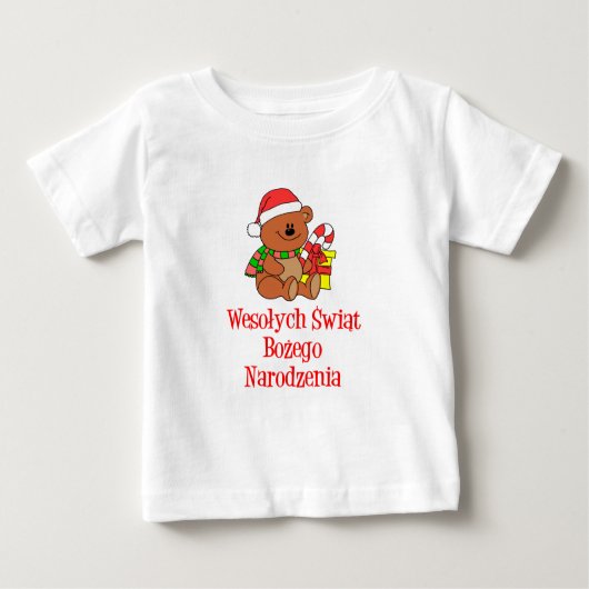 Wesolych Swiat Polnisches Weihnachtsfest Baby T-shirt (Vorderseite)