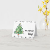 Wesołych Świąt Polnisches Weihnachtsfest Karte (Gelbe Blume)