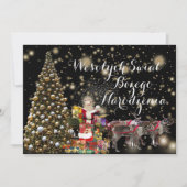 Wesołych świąt Religiöse Weihnachtskarte auf Polni Ankündigung (Vorderseite)