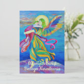 Wesołych świąt Religious Christmas Polish Engel Ankündigung (Stehend Vorderseite)