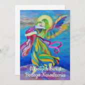 Wesołych świąt Religious Christmas Polish Engel Ankündigung (Vorne/Hinten)