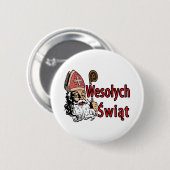 Wesolych Swiat St. Nicholas Button (Vorne & Hinten)