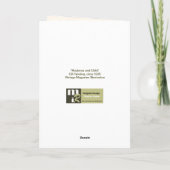 Wesolych Swiat. Weihnachtskarte auf Polnisch Feiertagskarte (Rückseite)