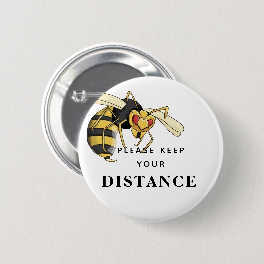 Wespe behalten button (Vorne & Hinten)