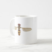Wespe-Insekten Naturwissenschaft Tier niedlich gel Kaffeetasse (Vorderseite Links)