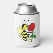 Wespe mit rote Rose Dosenkühler (Kanne Rückseite)