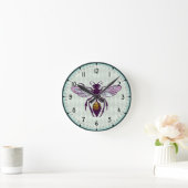 Wespe Runde Wanduhr (Zuhause)