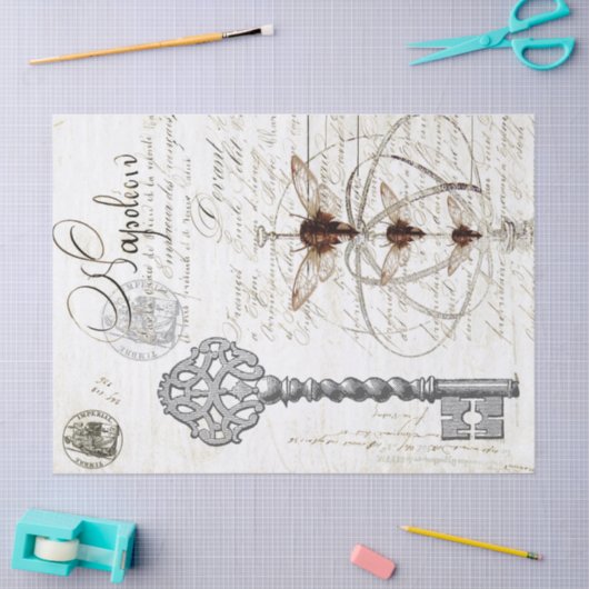 Wespe-Skript Decoupage Seidenpapier (Basteln)