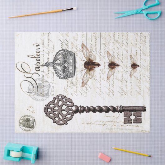 Wespe-Skript Decoupage Seidenpapier (Basteln)