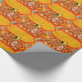 Wespen Graffiti-Wand Geschenkpapier (Ecke)
