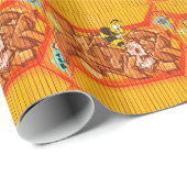 Wespen Graffiti-Wand Geschenkpapier (Rolleneckpunkt)