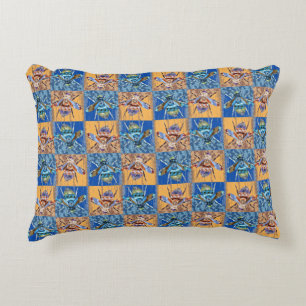 Wespen-Patchwork-Textilmuster Dekokissen