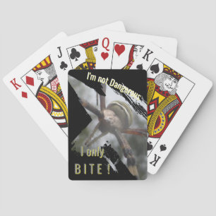 Wespen-Spinne Nahaufnahme Spaß Kund. Text Poker Ka Spielkarten
