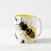 WESPEN ZWEIFARBIGE TASSE (VorderseiteRechts)