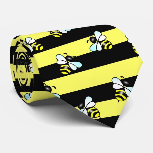 Wespestreifen und gestreiftes Muster der Krawatte (Gerollt)