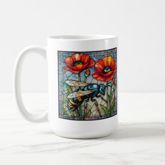 Wesphornet-Bienenfleckglas-Blume Kaffeetasse (Links)