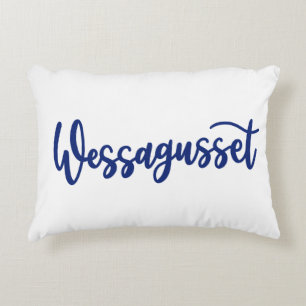 Wessagusset Dainty Scripts Pillow Dekokissen