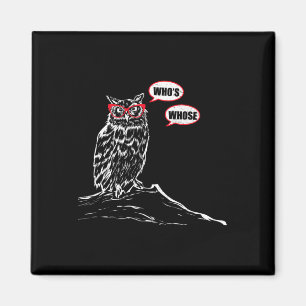 Wessen Grammatik-Eule Lustiger Grammatik-Nerd Sark Magnet