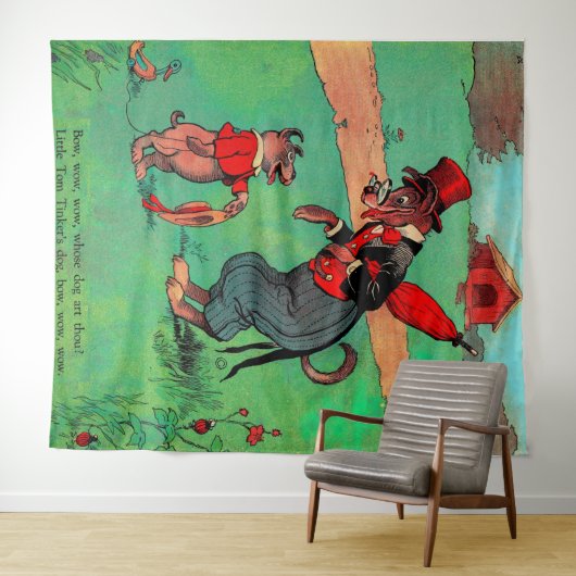 Wessen Hund bist du? Wandteppich (Beispiel (Horizontal))