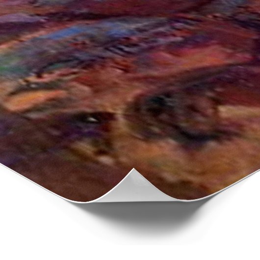 Wessen Meat Man gegen Grizzy Charles Marion Russel Poster (Ecke)