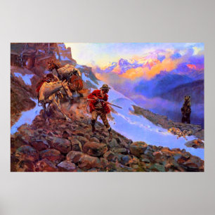 Wessen Meat Man gegen Grizzy Charles Marion Russel Poster