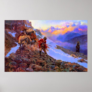 Wessen Meat Man gegen Grizzy Charles Marion Russel Poster