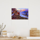 Wessen Meat Man gegen Grizzy Charles Marion Russel Poster (Küche)