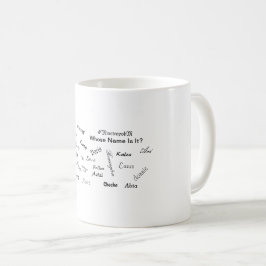 Wessen Name ist es? Tasse mit Unisex-Namen
