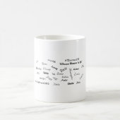 Wessen Name ist es? Tasse mit Unisex-Namen (Mittel)