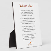 Wessen Schuhe Gedicht Fotoplatte (Seite)