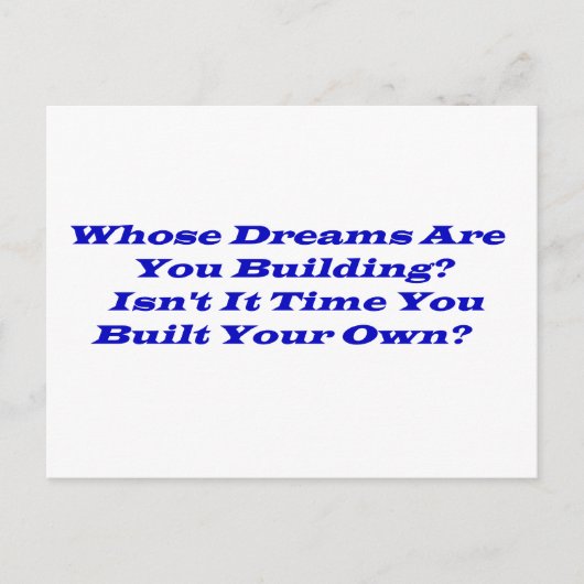 Wessen Träume?  Postkarten (Vorderseite)