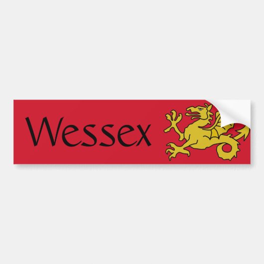 Wessex Flagge Autoaufkleber (Vorne)