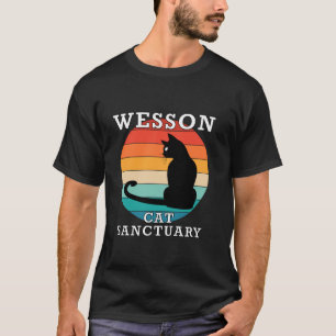 Wesson Katzenasyl-Gruppenfamilientreffen Name T-Shirt
