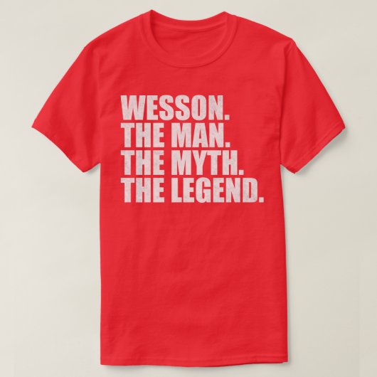 WessonWesson Name Wesson Vorname T-Shirt (Design vorne)