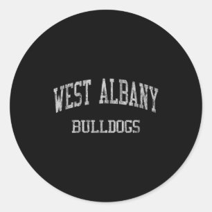 West Albany High School Hs Albany Oder Vintage Srt Runder Aufkleber