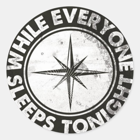 WEST-Aufkleber Runder Aufkleber (Vorderseite)