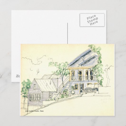West Austin, Austin, Texas Postkarte (Vorne/Hinten)
