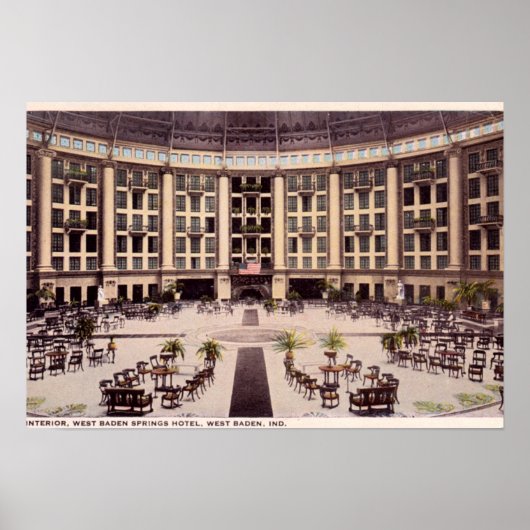 West Baden Indiana West Baden Springs Hotel Poster (Vorne)